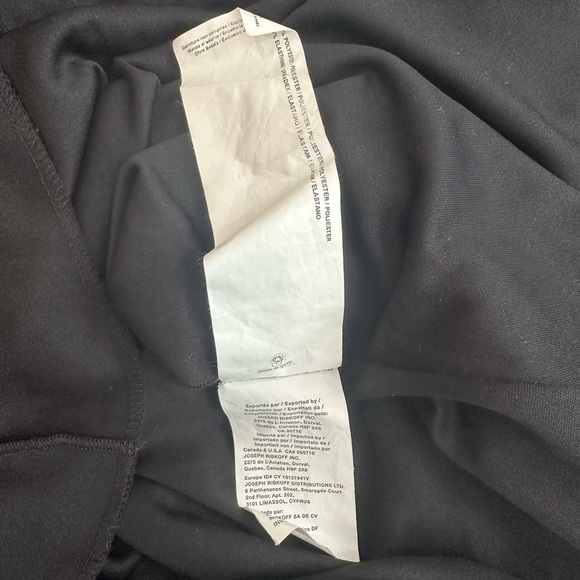 VTG Joseph Ribkoff Fit and Flare Black Dress Midi Metal Circle Detail on Front 8 - Picture 9 of 10